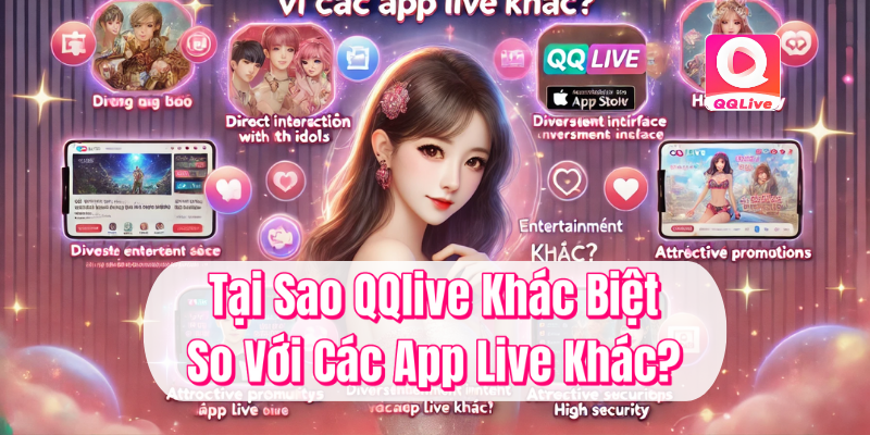 Tại sao QQlive khác biệt so với các app live khác?